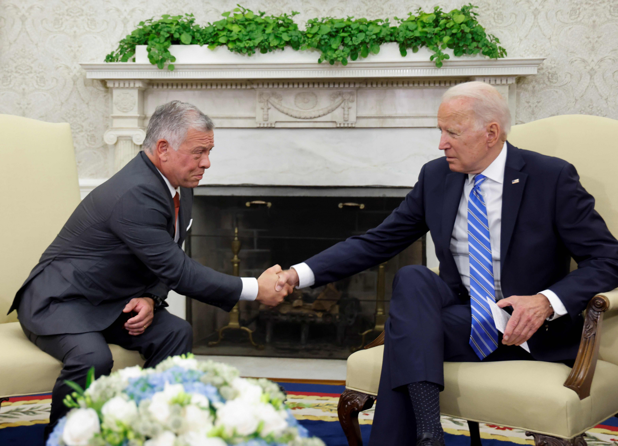 Biden reçoit le roi de Jordanie, partisan d'un cessez-le-feu, pour parler de Gaza Biden reçoit le roi de Jordanie, partisan d'un cessez-le-feu, pour parler de Gaza
