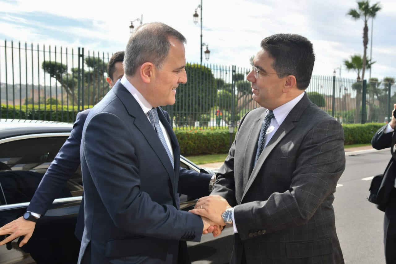 Nasser Bourita et le ministre azerbaïdjanais  des Affaires étrangères Dmytro Kuleba. Ph. Archives Nasser Bourita et le ministre azerbaïdjanais  des Affaires étrangères Dmytro Kuleba. Ph. Archives