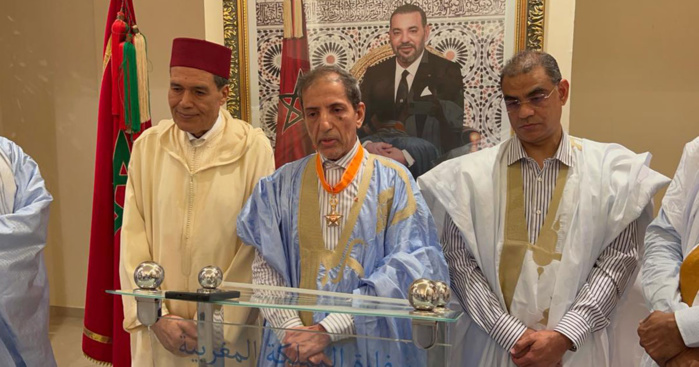 The former Mauritanian ambassador to Morocco decorated with the Alaouite Order of Commander The former Mauritanian ambassador to Morocco decorated with the Alaouite Order of Commander