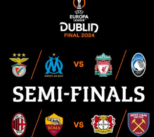 Europa League /Tirage des quarts et des demi-finales :  Benfica-OM et Milan-Roma en affiche