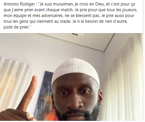 Allemagne / Ramadan :  Antonio Rüdiger victime d’une campagne de dénigrement