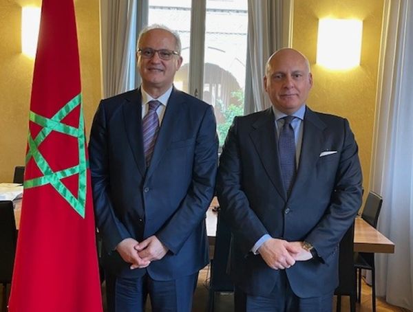 L'Ambassadeur du Maroc à Rome rencontre le président de la Fédération pétrolière indépendante (federpetroli)