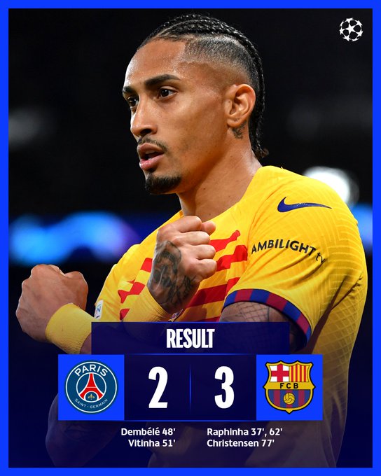 Ligue des Champions / PSG-Barça :  Les Parisiens renversés par les Catalans