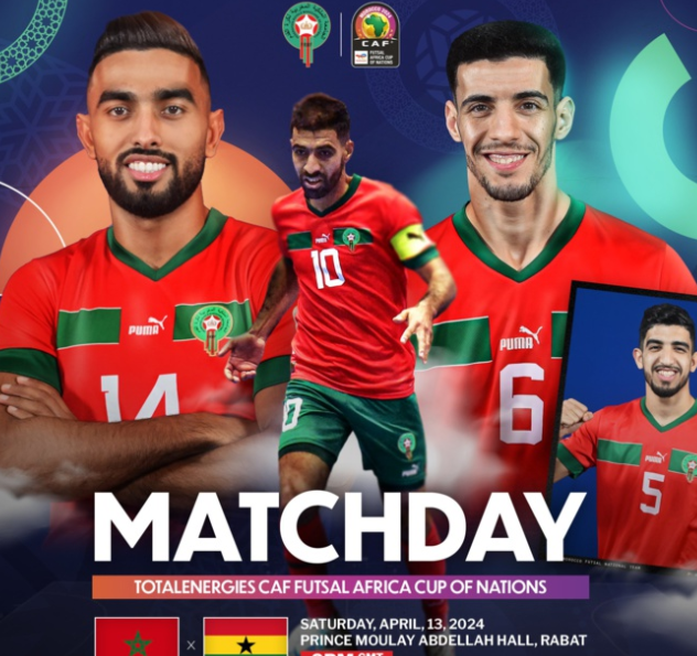 CAN Futsal Rabat 24/ Maroc - Ghana: Aujourd'hui, horaire et chaînes de diffusion ?