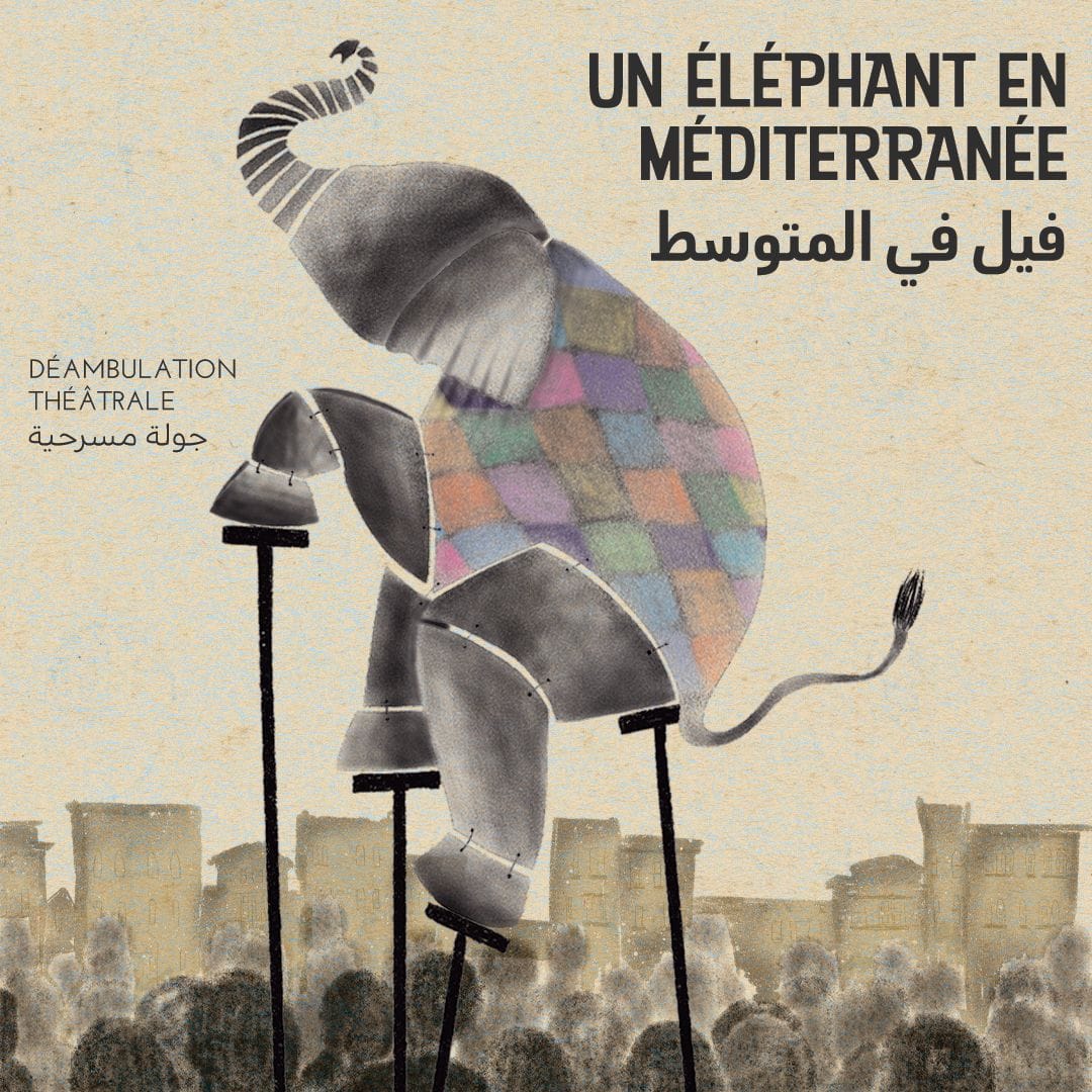 Spectacle : Un éléphant en Méditerranée
