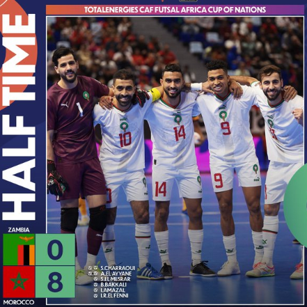 CAN Futsal Maroc 24 / Groupe A: Les Lions qualifiés premiers après un show libre