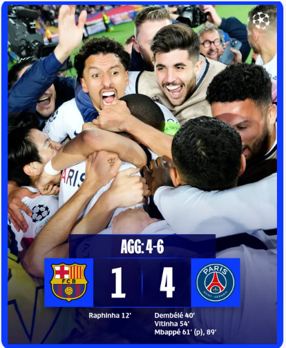 Ligue des champions/Quarts de finale :  Remontada et qualification du PSG !