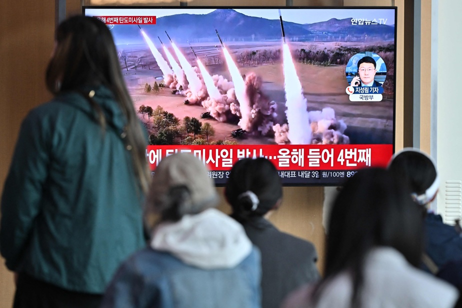 Les deux Corées : Pyongyang tire une salve de missiles balistiques à courte portée Les deux Corées : Pyongyang tire une salve de missiles balistiques à courte portée