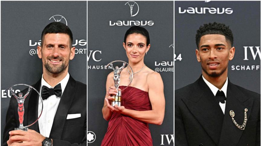 Djokovic, Bellingham et Bonmati récompensés des prix Laureus du sport Djokovic, Bellingham et Bonmati récompensés des prix Laureus du sport