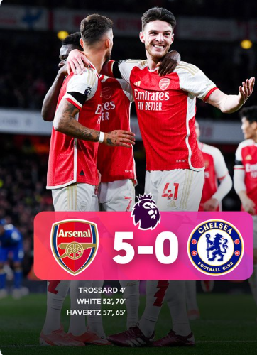 Premier League/ Mise à jour de la J29: Arsenal humilie Chelsea