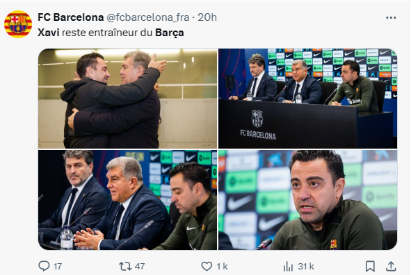 FC Barcelone: Xavi entraîneur jusqu’en 2025 FC Barcelone: Xavi entraîneur jusqu’en 2025