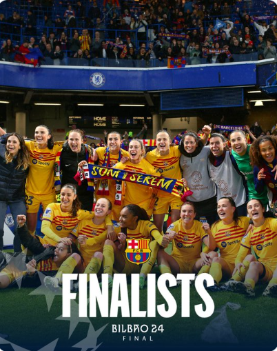 Ligue féminine des champions. UEFA:  Barça et OL en finale