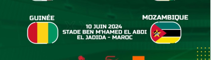 Eliminatoires Mondial 2026:  La Guinée accueille le Mozambique à El Jadida