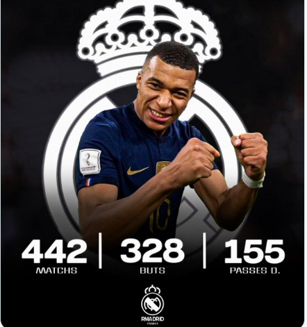 Transfert / Real :  Mbappé numéro 10 la saison prochaine !