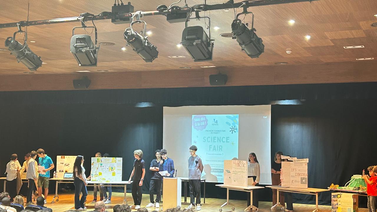 The first science fair in Rabat comes to the international French high school Andre-Malraux