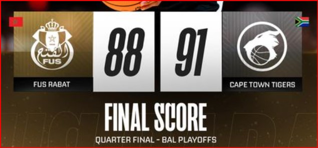 Basketball Africa League (BAL) 2024 / quart-finale des Play-offs: Le FUS renversé dans les ultimes secondes !