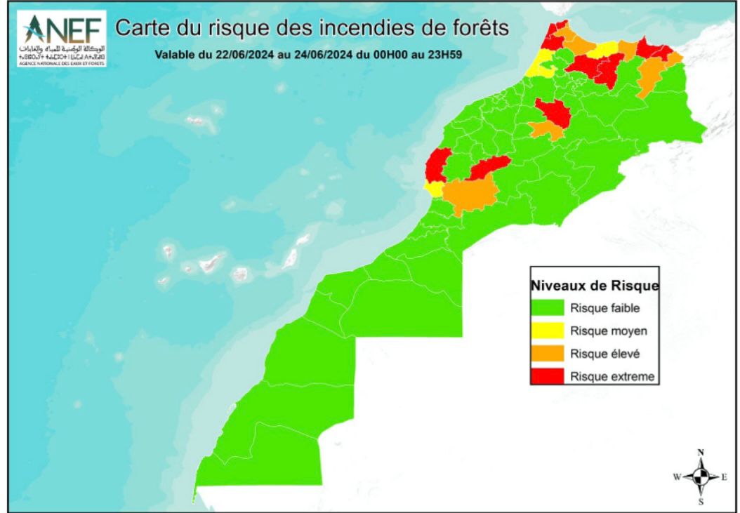 Incendies de forêts : Voici les zones à haut risque
