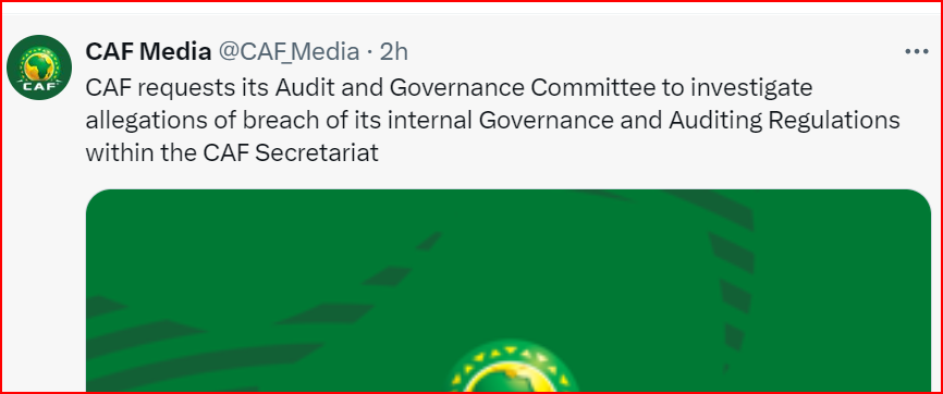 CAF : Le Secrétaire général au cœur d’un scandale financier !  CAF : Le Secrétaire général au cœur d’un scandale financier !