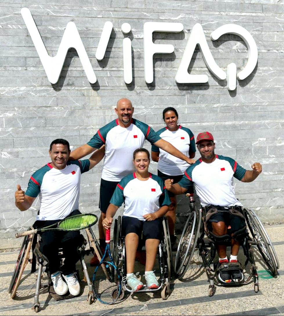 Nos Paralympiques en préparation au Wifaq avant de s'envoler pour Paris.
