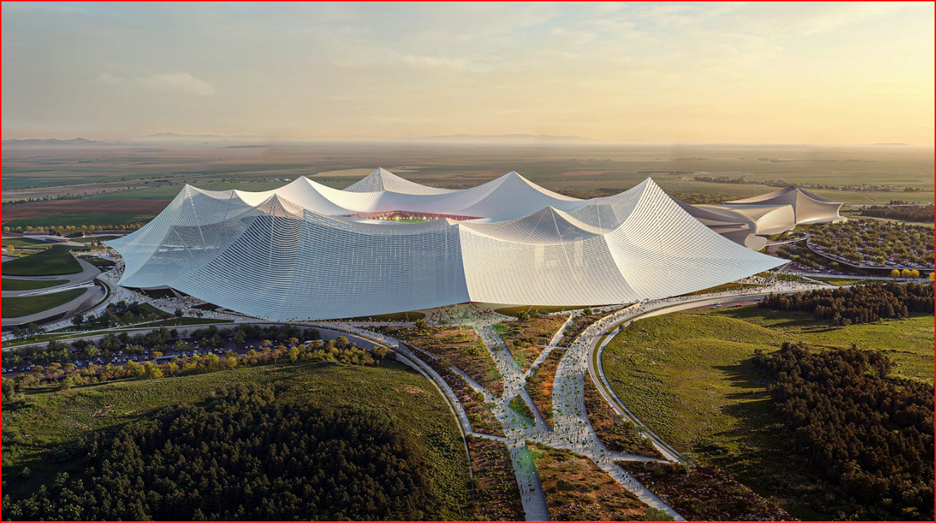 CDM 2030 : Le projet du Stade Hassan II  CDM 2030 : Le projet du Stade Hassan II