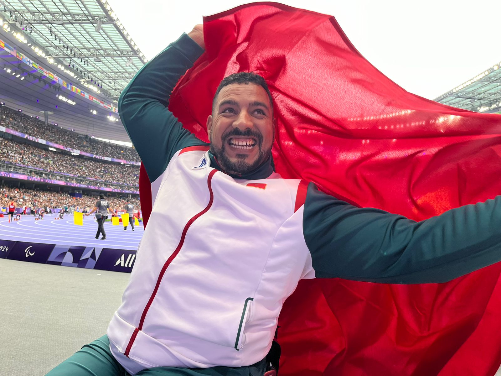 Nouiri , 9e médaillé marocain ! Photo Chidmi . Nouiri , 9e médaillé marocain ! Photo Chidmi .