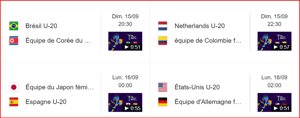 CDM Féminine U20: Pas d’Africaines en quart de finale ! CDM Féminine U20: Pas d’Africaines en quart de finale !