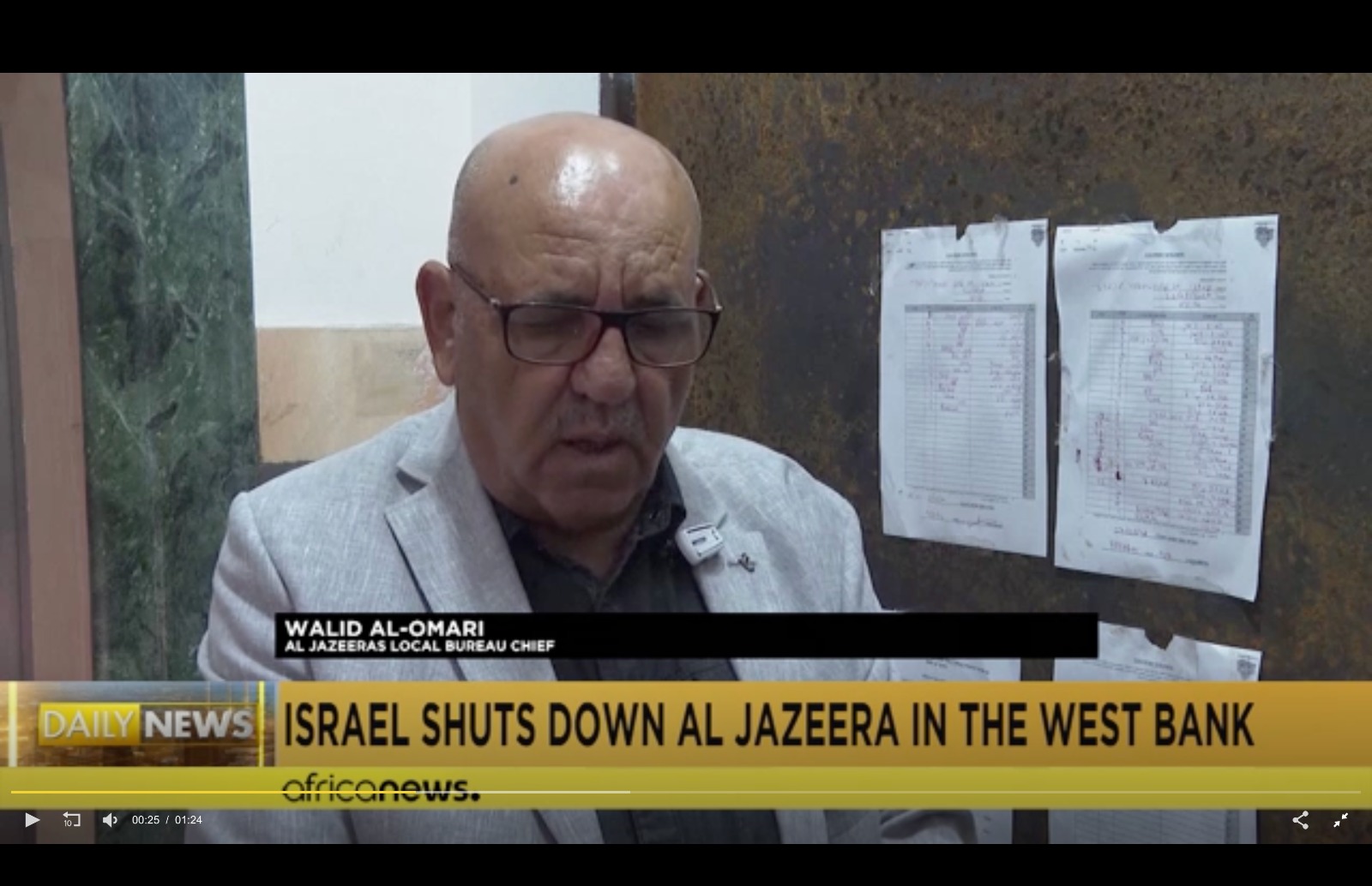 Palestine : Israël ordonne la fermeture du bureau d'Al Jazeera à Ramallah Palestine : Israël ordonne la fermeture du bureau d'Al Jazeera à Ramallah