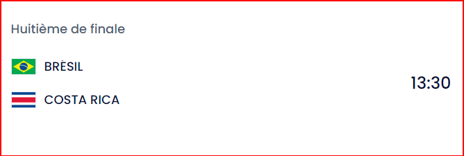 CDM Futsal. 8es de finale : Le programme d'aujourd'hui CDM Futsal. 8es de finale : Le programme d'aujourd'hui