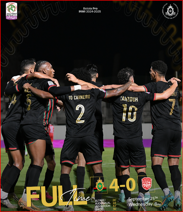 Botola D1/ J2 (maj): L’AS FAR victorieuse du CODM à l’aise (vidéo) ! Botola D1/ J2 (maj): L’AS FAR victorieuse du CODM à l’aise (vidéo) !