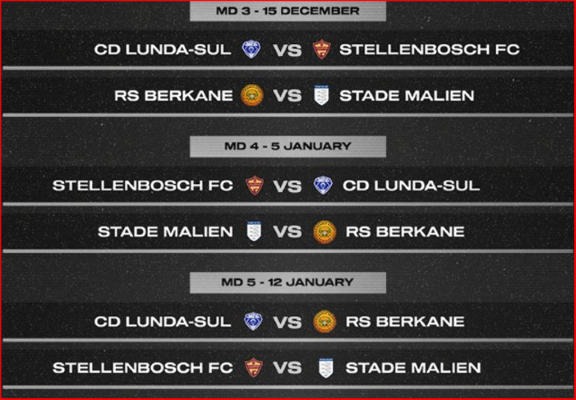 CCAF /  J1: La RSB face à Lunda Sul le 27/11 à Berkane CCAF /  J1: La RSB face à Lunda Sul le 27/11 à Berkane