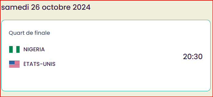 CDM Féminine U17: Nigéria-Etats Unis ce soir pour une place en demi-finales CDM Féminine U17: Nigéria-Etats Unis ce soir pour une place en demi-finales