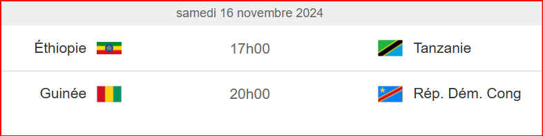 Qualifs. CAN Maroc 25 / J5 : 24 matchs au programme dont Gabon-Maroc  Qualifs. CAN Maroc 25 / J5 : 24 matchs au programme dont Gabon-Maroc