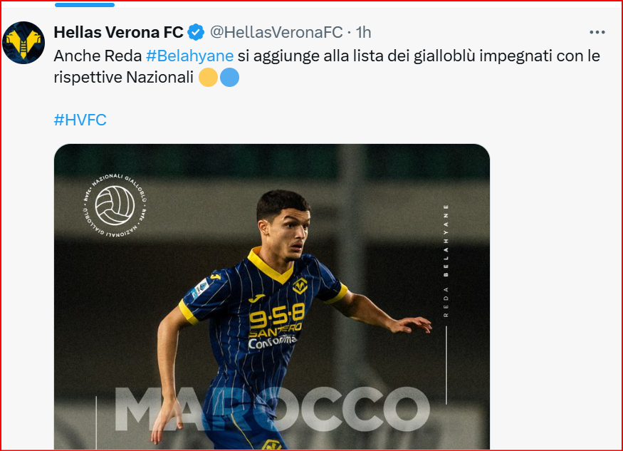 Equipe nationale: Réda Belhayane rappelé par Walid Regragui Equipe nationale: Réda Belhayane rappelé par Walid Regragui