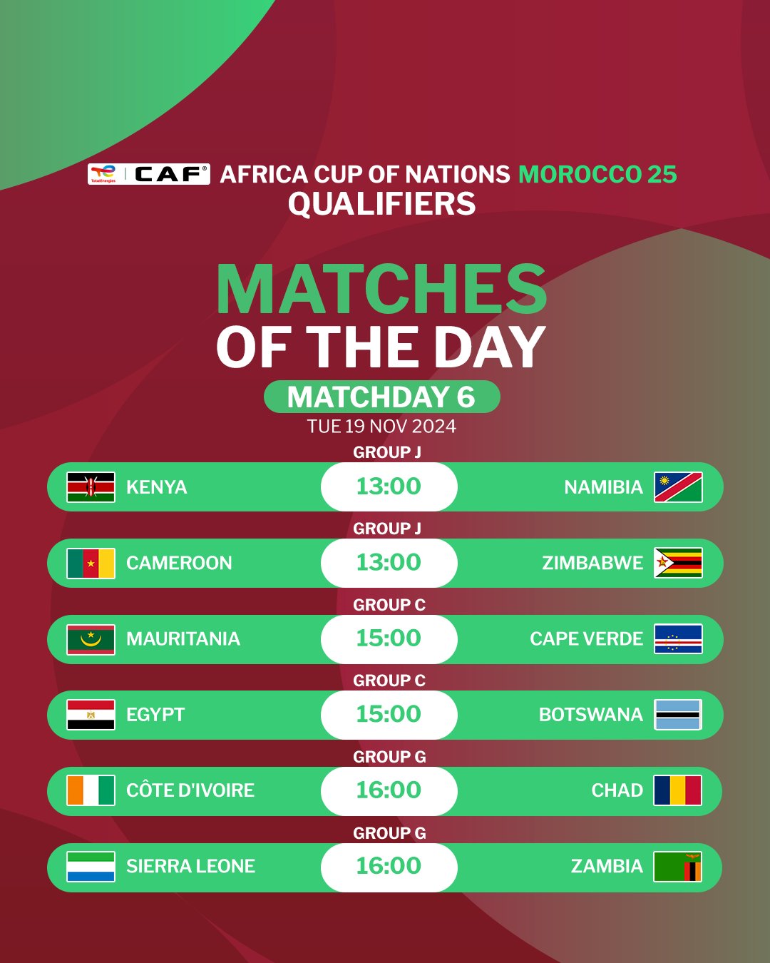 Qualifs. CAN Maroc 25 (Ultime journée): La Mauritanie qualifiable…sous condition, cet après-midi ! Qualifs. CAN Maroc 25 (Ultime journée): La Mauritanie qualifiable…sous condition, cet après-midi !