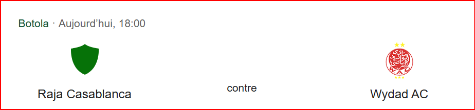Botola D1. J11 / Programme de la soirée : Deux derbies et un inter - régions  Botola D1. J11 / Programme de la soirée : Deux derbies et un inter - régions