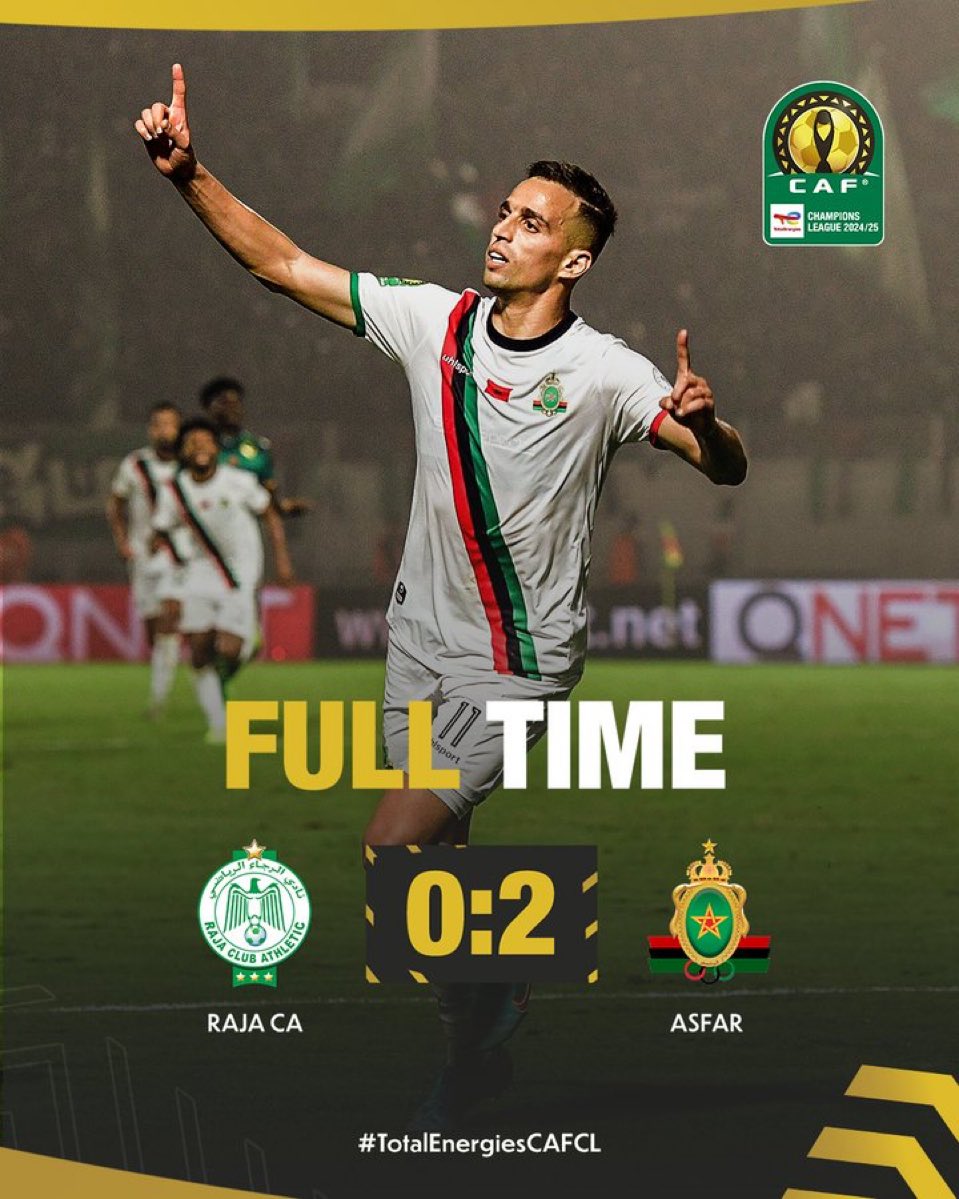 LDC / RCA-AS FAR : Les Aâssakirs vainqueurs grâce à El Khayati MVP du match ! LDC / RCA-AS FAR : Les Aâssakirs vainqueurs grâce à El Khayati MVP du match !