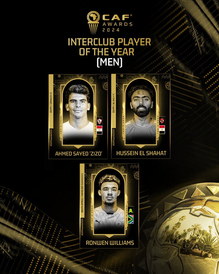 CAF Awards 2024: Les listes finales des nominés commencent à tomber  CAF Awards 2024: Les listes finales des nominés commencent à tomber