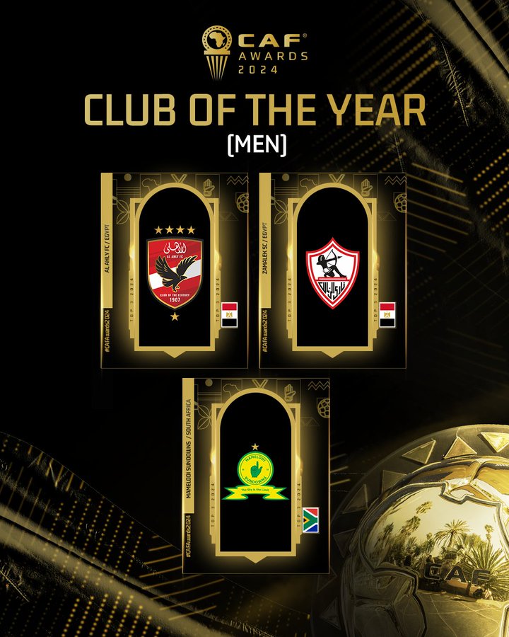 CAF Awards 2024: Les listes finales des nominés commencent à tomber  CAF Awards 2024: Les listes finales des nominés commencent à tomber