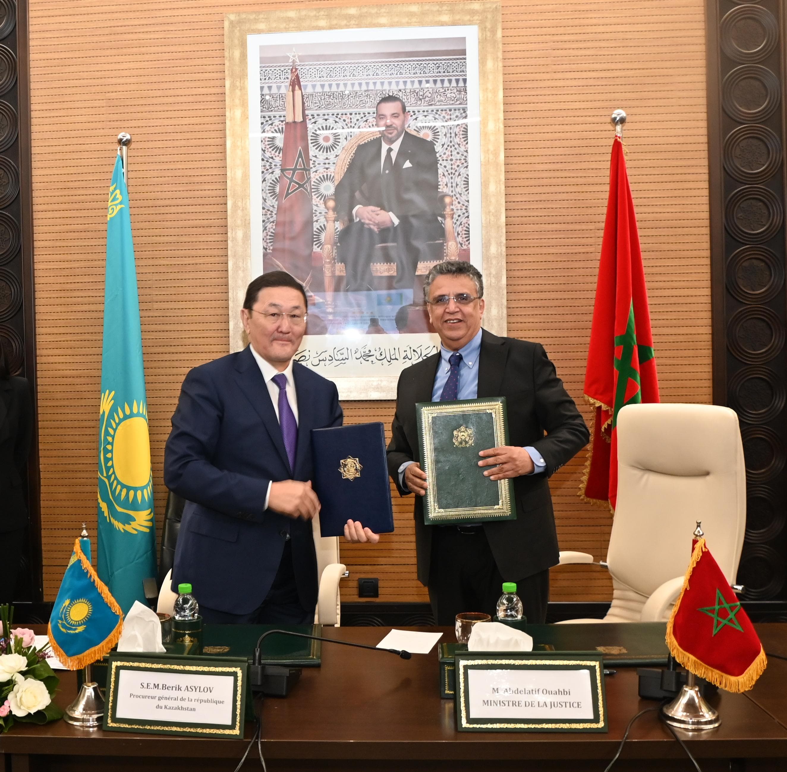 Maroc-Kazakhstan : Signature de trois accords de coopération judiciaire 