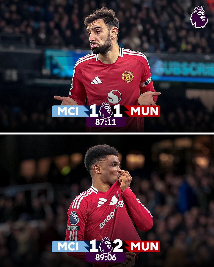  PL : Le City renversé par l’United à l’approche du sifflet final !