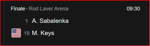 Tennis.  Finale Open d’Australie 25 (f): Ce samedi matin, la 1ère face à la 14e (WTA) Tennis.  Finale Open d’Australie 25 (f): Ce samedi matin, la 1ère face à la 14e (WTA)