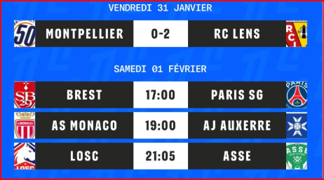 Ligue1. J20 / PSG-Brest: l’affiche de l'après-midi, avec un Marocain à la VAR Ligue1. J20 / PSG-Brest: l’affiche de l'après-midi, avec un Marocain à la VAR