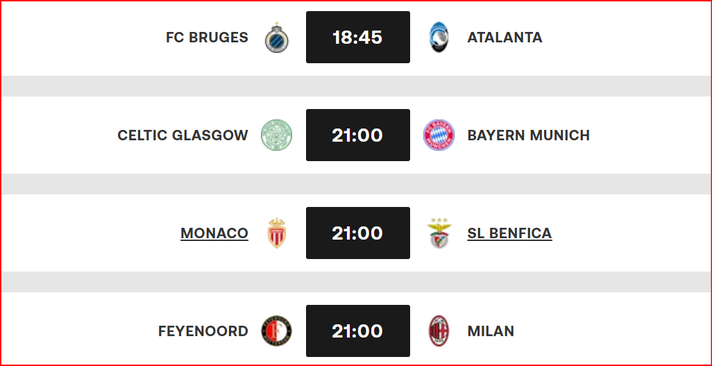 Barrages .Ligue des champions :  Monaco - Benfica, une des affiches de la soirée !