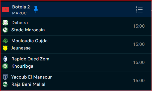 Botola DII/J17: USYM-RBM, cet après-midi à Rabat