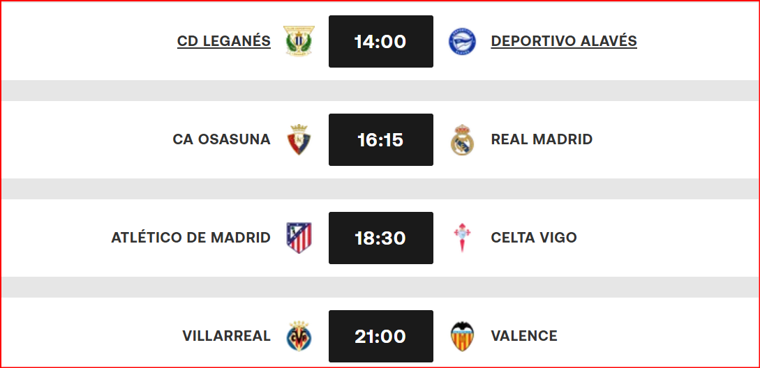 Liga J24. Real et Atletico : Duel à distance cet après midi