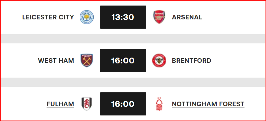 Premier League. J26: Huit matchs au programme cet après midi Premier League. J26: Huit matchs au programme cet après midi