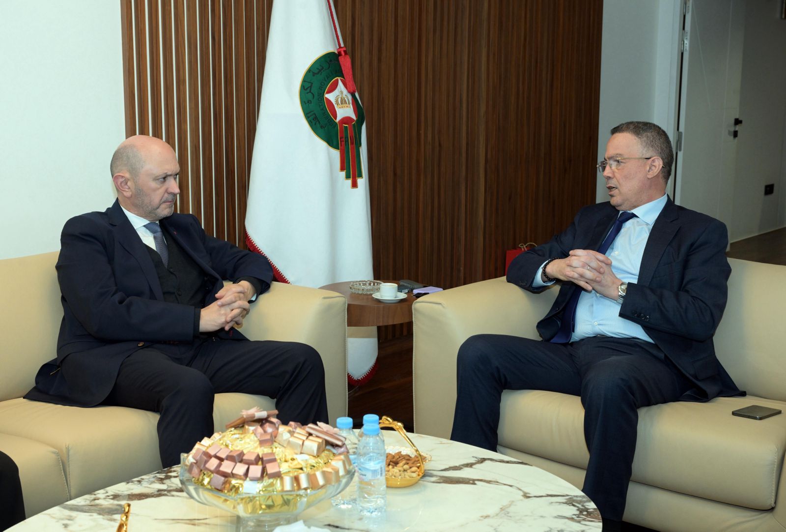FRMF: M. Fouzi Lekjaâ reçoit le président de la Fédération Royale Espagnole de Football FRMF: M. Fouzi Lekjaâ reçoit le président de la Fédération Royale Espagnole de Football
