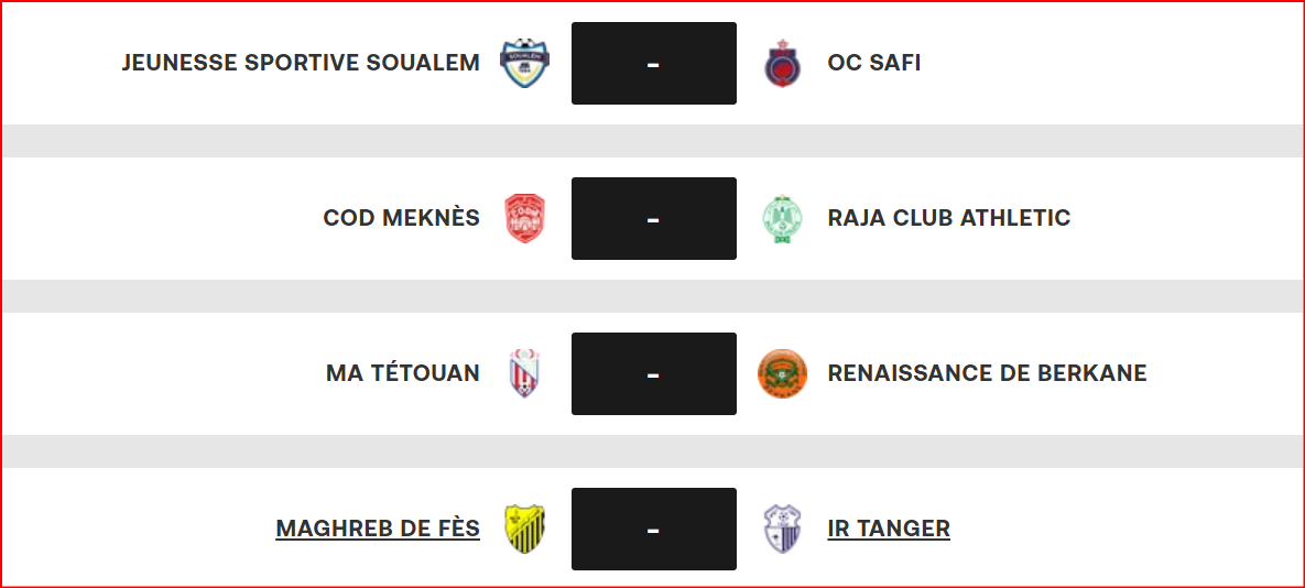 Récap J23. Botola D1: Bousculade vers les 2e et 3e marches du podium ! Récap J23. Botola D1: Bousculade vers les 2e et 3e marches du podium !