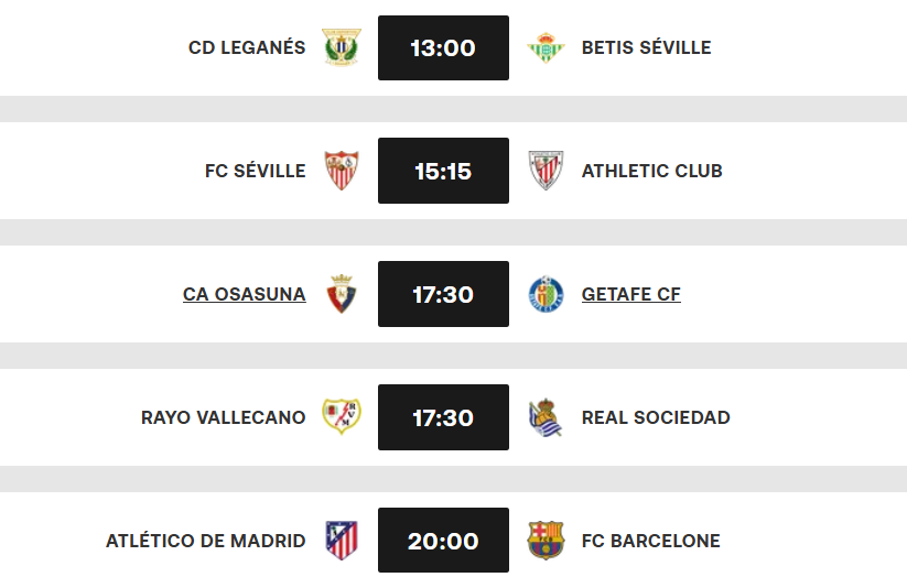 Liga: Le Real très intéressé par le duel ‘’Atlético-Barça’’ de ce soir !