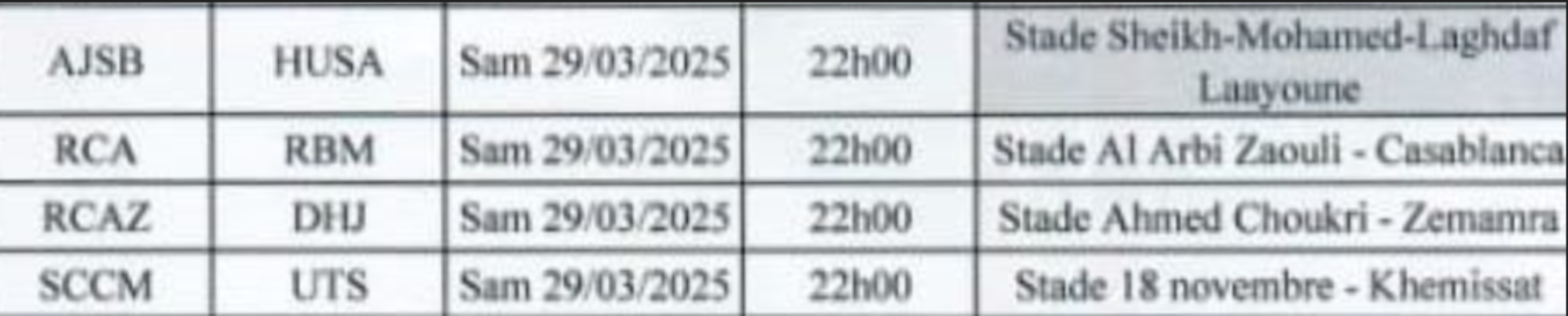 16es. Coupe du Trône : Chabab Boujdour - Hassania programmé à Laâyoune 